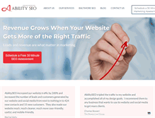 Tablet Screenshot of abilityseo.com